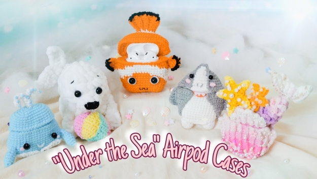 Crochet Airpod Cases-Under the Sea