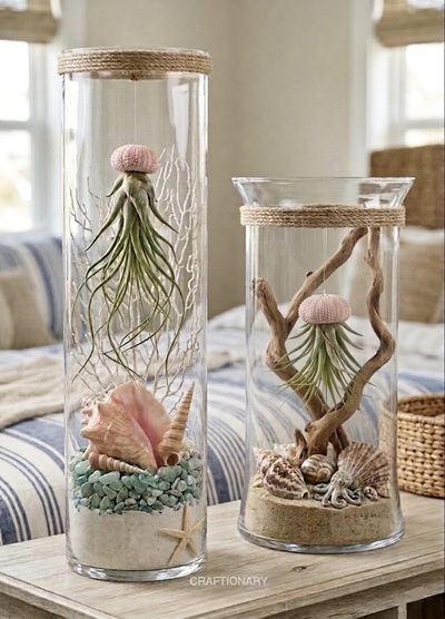 air-plant-glass-cyclinder-beach-inspired-decor
