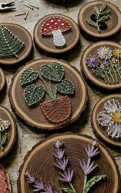 nature-art-wood-slice-string-art-diy