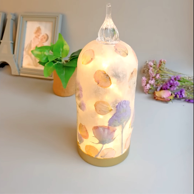 pressed-flowers-recycle-glass-bottle-lantern