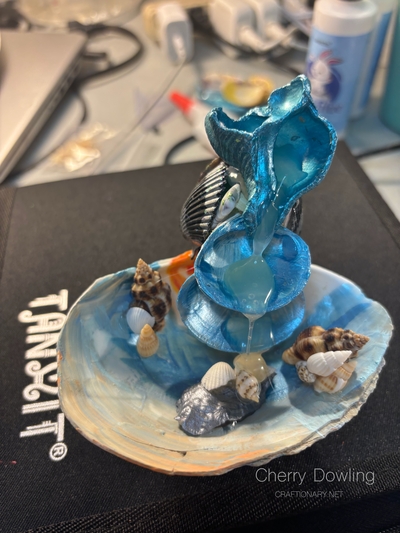 seashell-fountain-fairy-garden