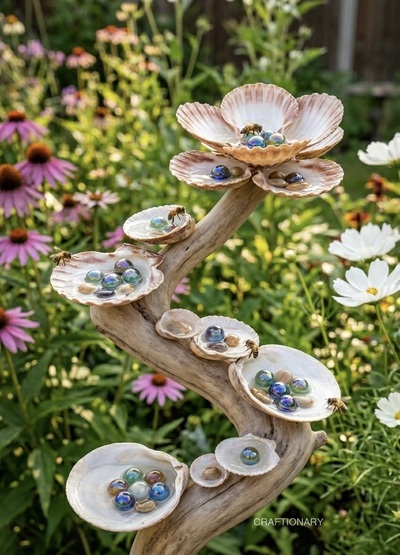 seashells-and-driftwood-diy-bee-water-station