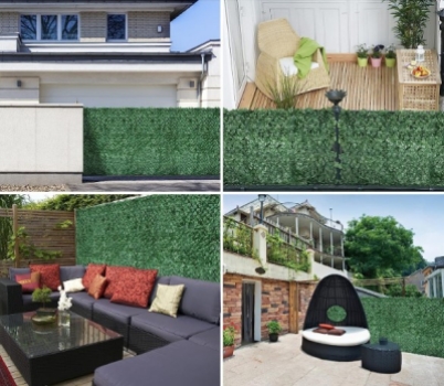 Artificial Hedges for Fence Decor