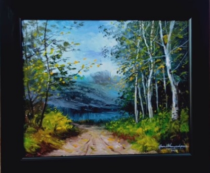 acrylic landscape painting