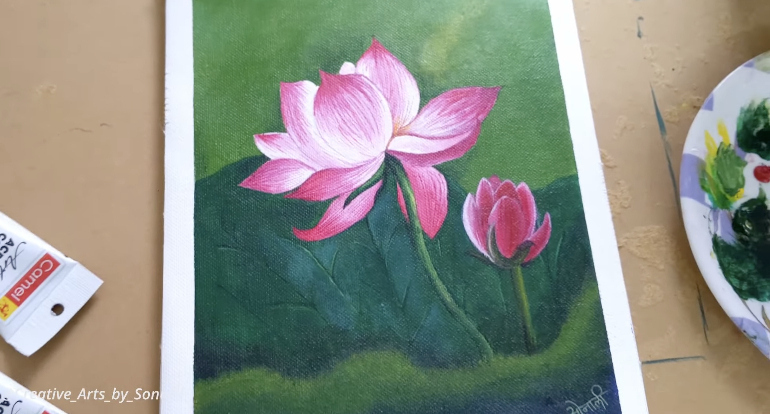 Flower Painting With Acrylic