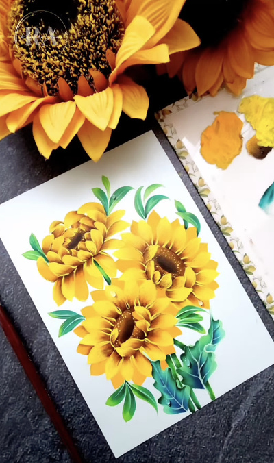 sunflower-painting