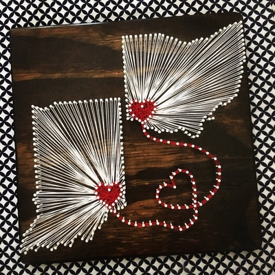 two states string art