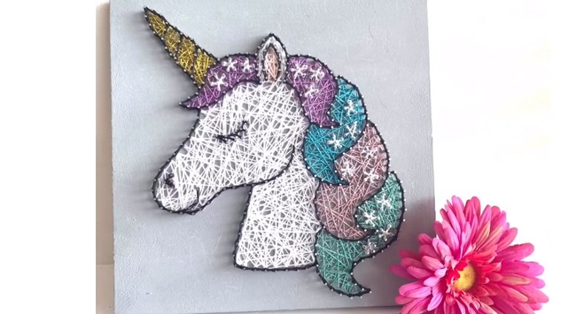 unicorn-string-art