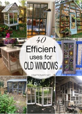 40 Efficient Uses for Old Windows Ideas