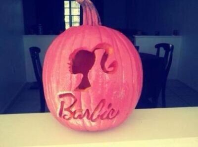 Barbie-silhouette-pumpkin-free-template