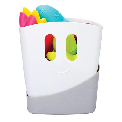 Bath-Toy-Storage-Using-Plastic-Tubs