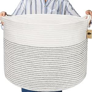 Large-cotton-rope-basket-for-living-room-toy-storage