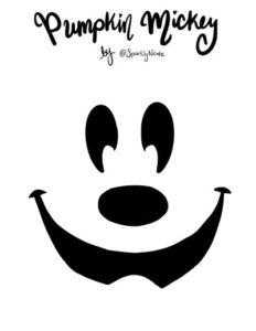 Mickey-Mouse-Pumpkin-Carving-Template - Craftionary