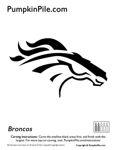 NFL-Denver-Broncos-Pumpkin-carving-template