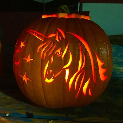 Unicorn-Pumpkin-carving-template