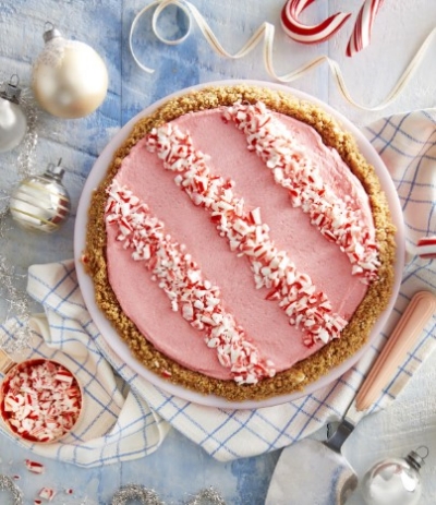 White Chocolate–Peppermint Pie