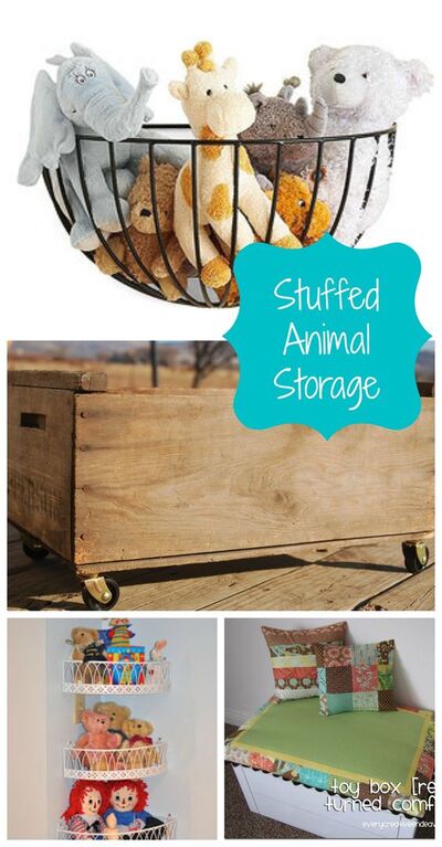 Wire-Basket-Stuffed-Animal-Holder-toy-storage-idea