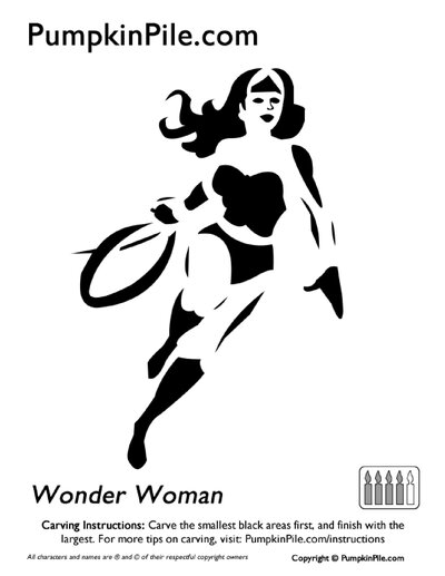 Wonder-woman-pumpkin-carving-template