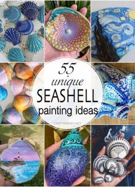 55 Unique Seashell Painting Ideas