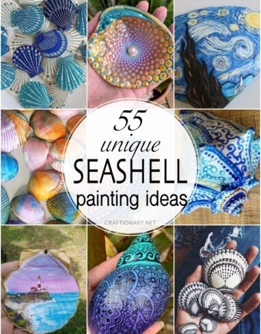 55 Unique Seashell Painting Ideas
