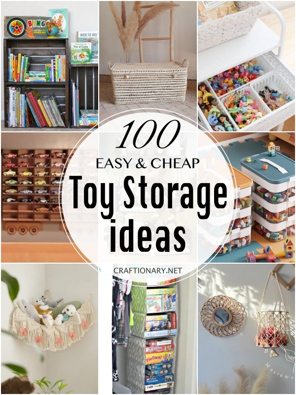 100 Cheap and Easy Toy Storage Ideas - Craftionary