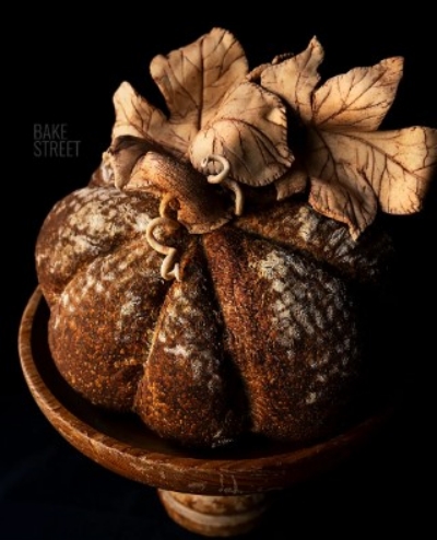 Artisan sourdough pumpkin bread