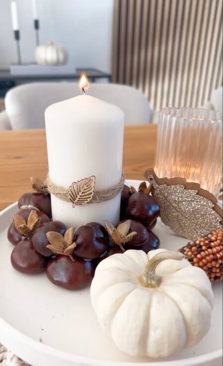 DIY Hygge candle holder