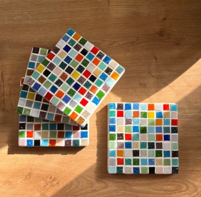 DIY mosaic coasters kit