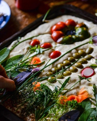 Focaccia fiorita