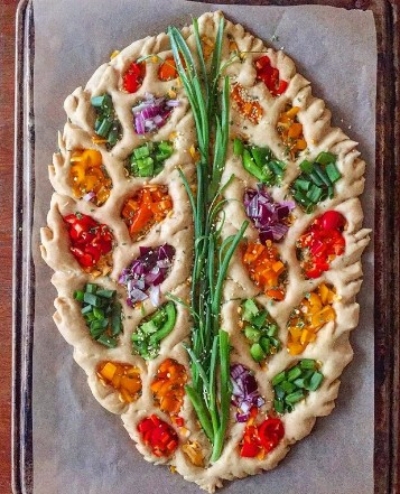 Rainbow fougasse