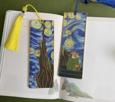 cloisonne-diy-kit-diy-bookmarks-van-gogh