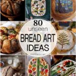 80 Focaccia Bread Art with herbs and vegetables (edible art)