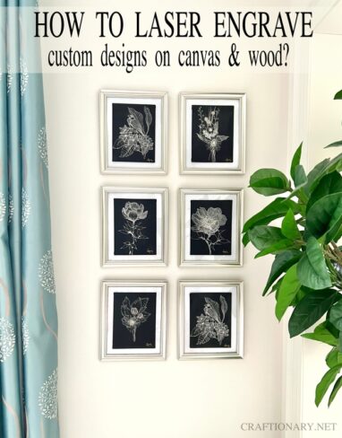 Laser engrave canvas with custom drawings using xTool M1