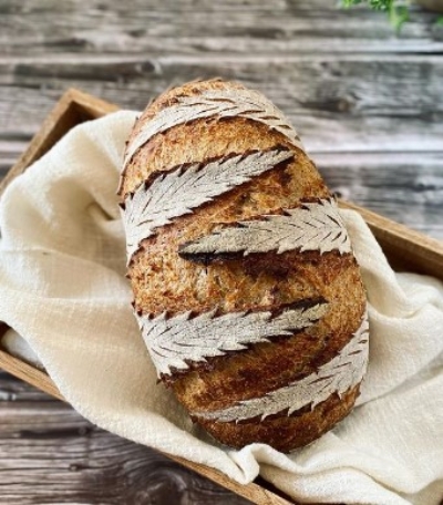 wheat and spelt dough.