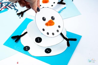 Melted-Snowman-paper-craft-greeting