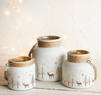 Rustic-Christmas-candle-holder