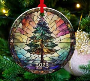 Stained-glass-Christmas-tree-year-ornament