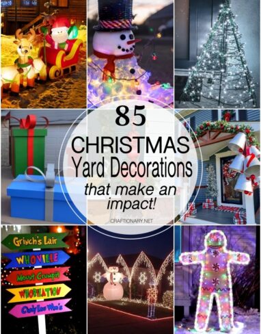 75 Christmas Yard Decorations that make an impact