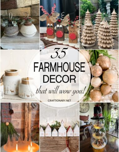 40 DIY Farmhouse Christmas Decor Ideas that are so charming