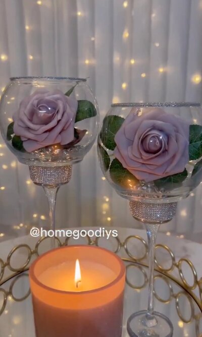 Candle-holders-with-Wine-Glasses