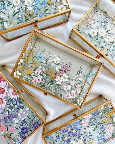 Floral-hand-painted-boxes