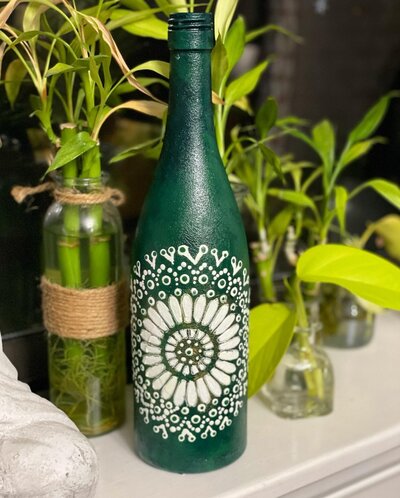 Mandala-Art-Painted-Bottle