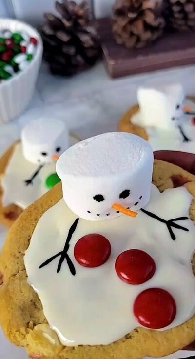 Melted-Snowman-cookies