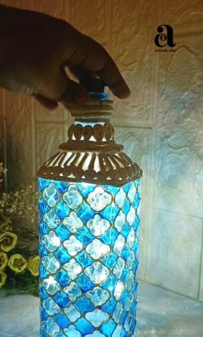 Painted-Bottle-Lamp