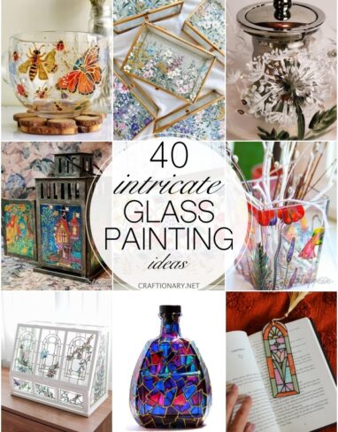 40 Intricate Glass Painting Ideas