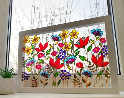 meadow-flowers-wild-flowers-glass-painting