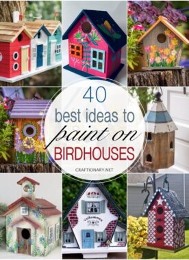 40 Painted birdhouses