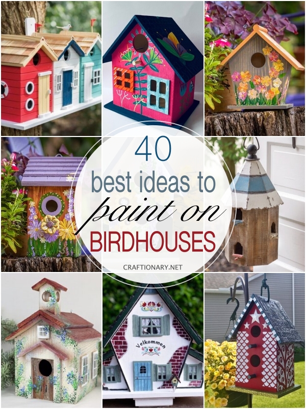 Birdhouses and the Best Outdoor Craft Paint!  Outdoor crafts, Painting  crafts, Diy painting