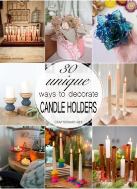 30 Ways to Decorate Candle Holders