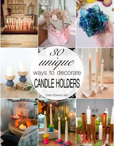 30 Ways to Decorate Candle Holders